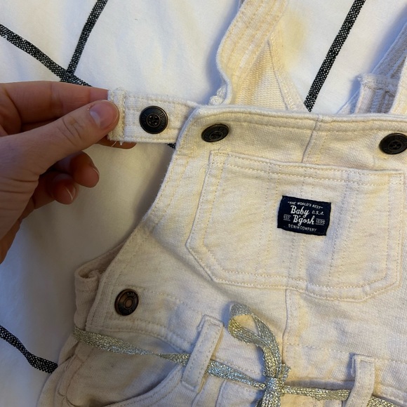 Baby B’Gosh Sweat Overalls Cream Size 12 Months - Picture 3 of 7